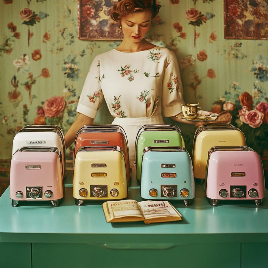 Retro Toasters and a guide to buying one, with a 1950s retro housewife.