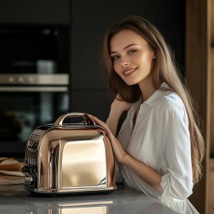 Retro Toaster in Modern Kitchen